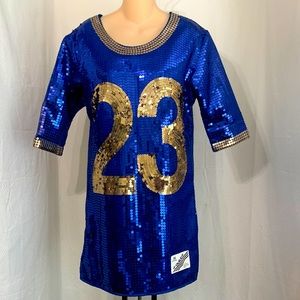 Jeremy Scott Adidas Sequin Jersey Dress sz M (36)